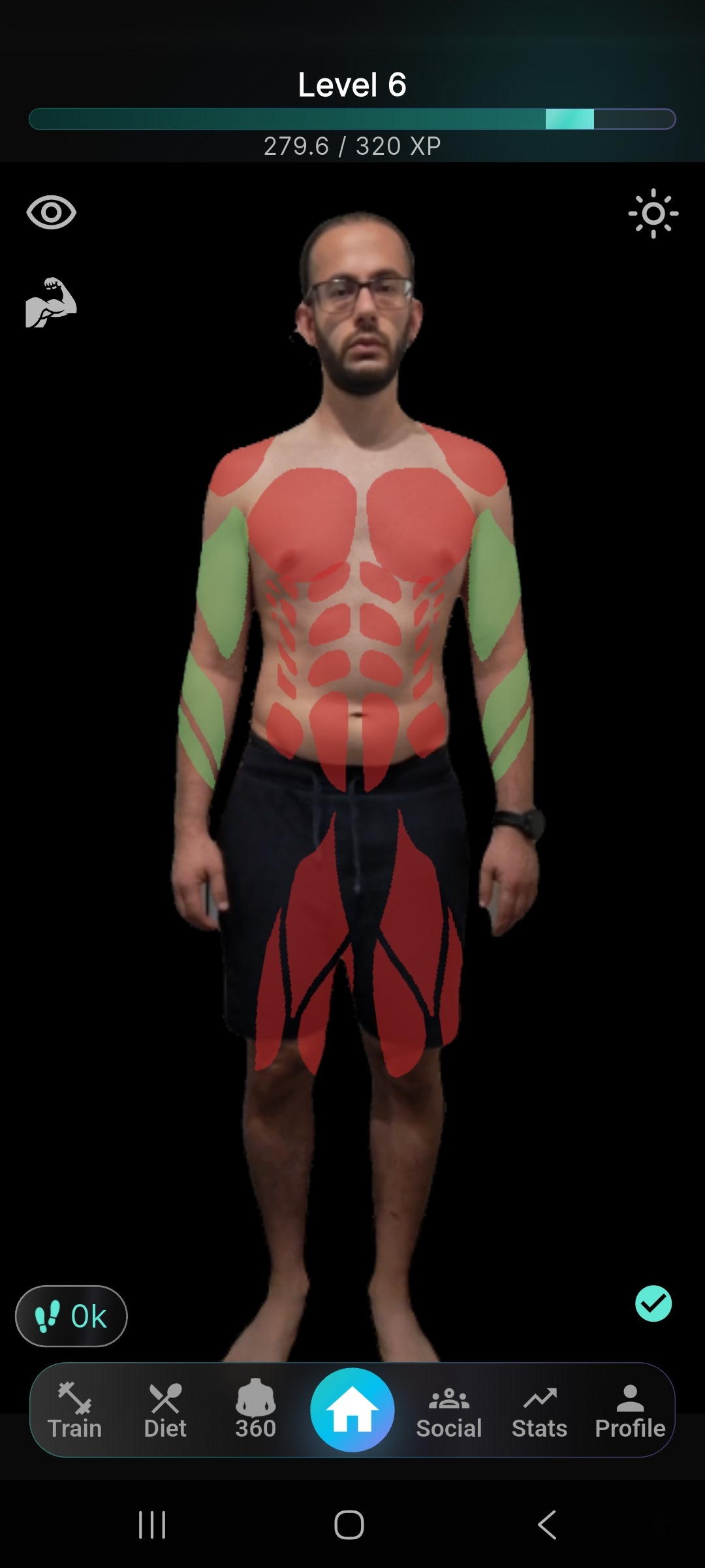 Front muscle recovery